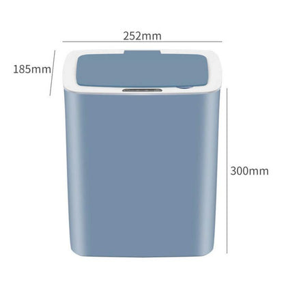 14 Liters Smart Trash Can Household Bathroom with Lid Large Living Room Kitchen Automatic Kick Induction Button Three Modes