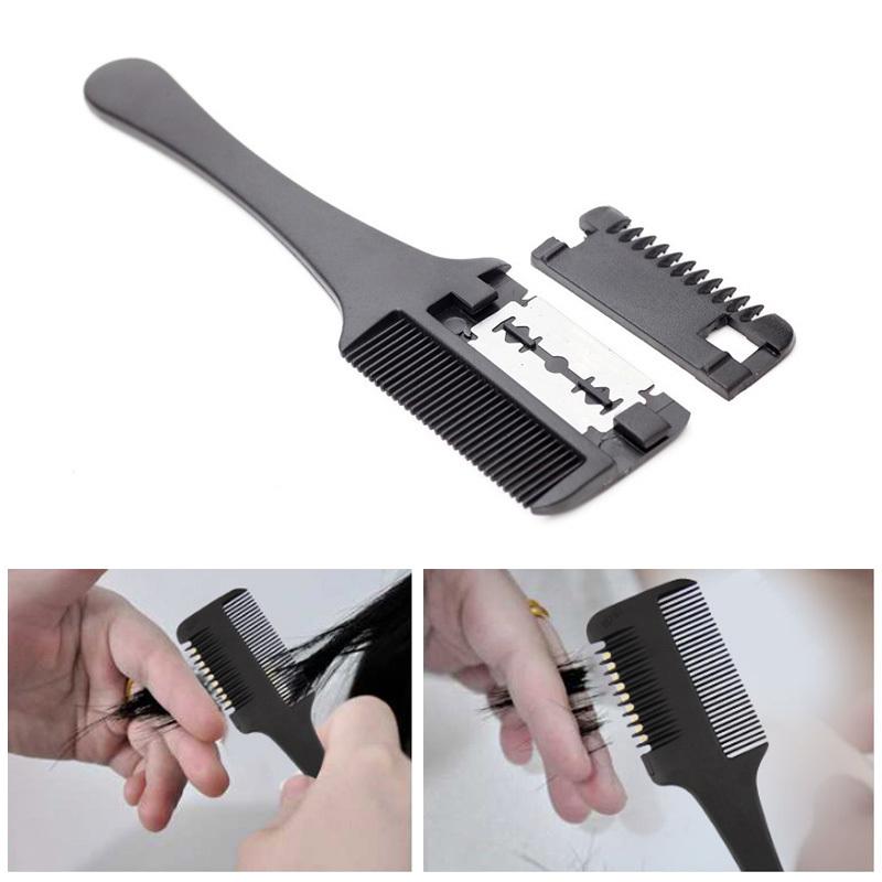 Double Sided Hair Shaper Razor Comb Salon Hairdressing Hair Thinning