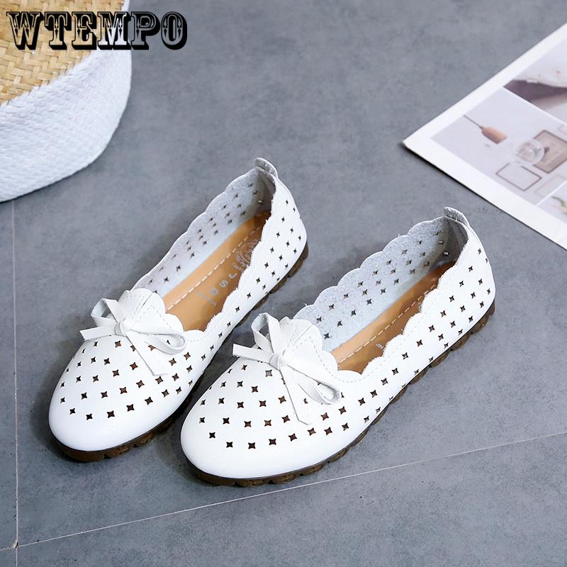 Flat-bottom Student Casual Single Shoes One-legged Lazy Shoes White Nurse Shoes