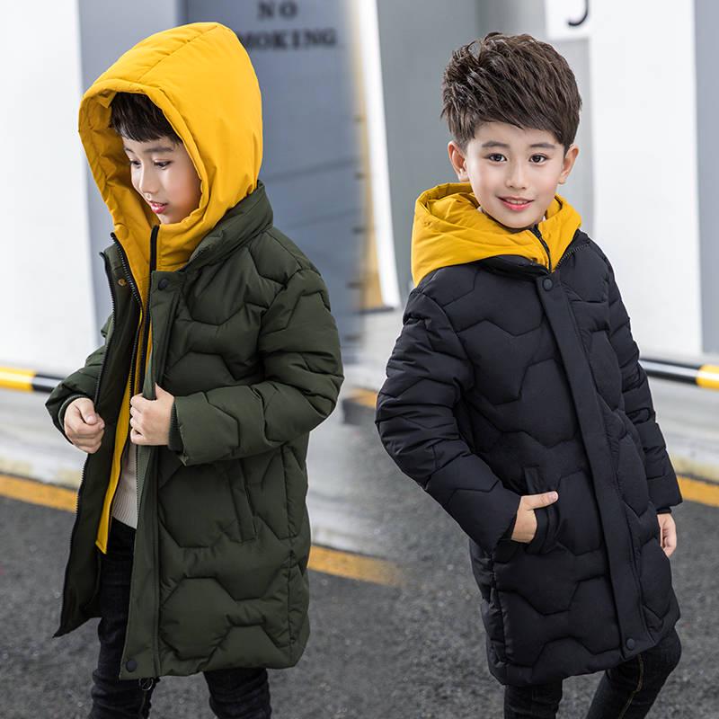 Jacket for Boy Winter Coat Kids Warm Thick Cotton Children Outerwear Teenage Boys Warm Parkas