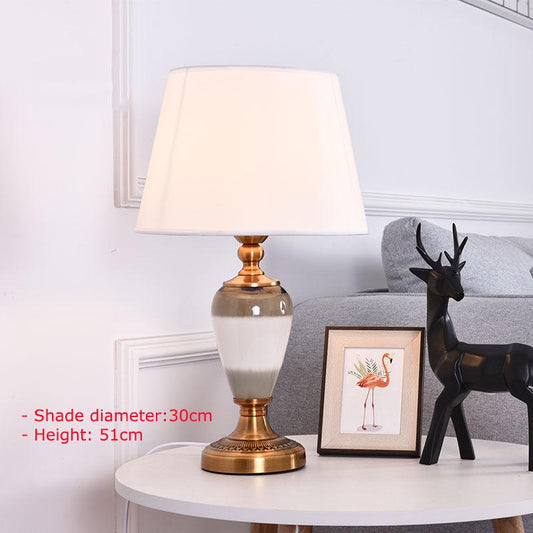 European Crystal Bedroom Bedside Table Lamp Simple Modern Hotel Decorative Lamp