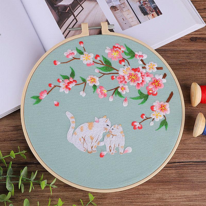 Handmade Creative Lotus Embroidery DIY Novice Material Package European-style Small Three-dimensional Flower 3D Embroidery