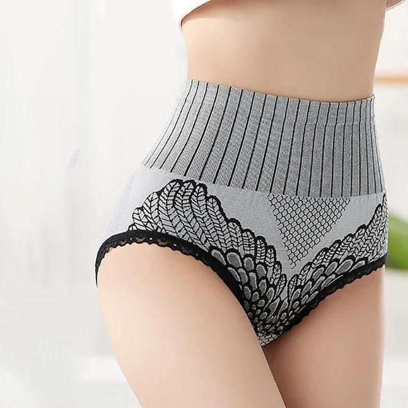 Four-pack Hips Abdomen  Women's Panties High Waist Slim Belly Body Shaping Body Pants Women's Cotton Crotch Student Korean Antibacterial Underwear