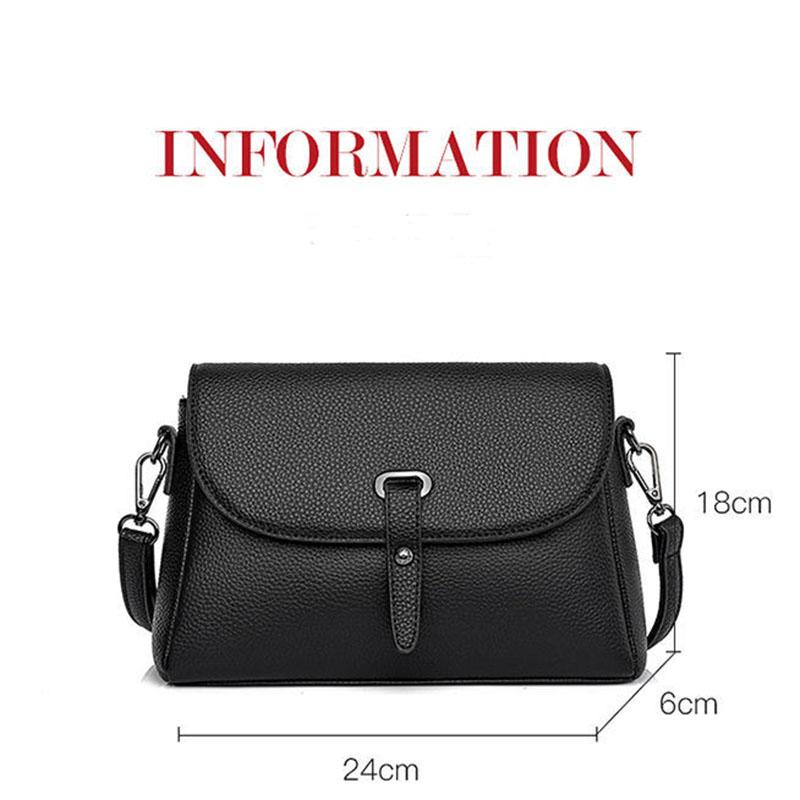 Cowhide Bag Women Crossbody Bags Soft Surface Genuine Leather Adjustable Shoulder Straps Box Bag