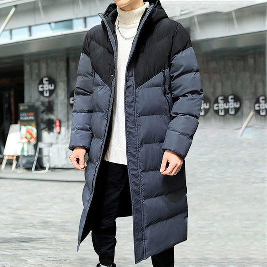 Winter Down Padded  Men's Thick Mid-length Versatile Fashion Padded Jacket Trend Jacket