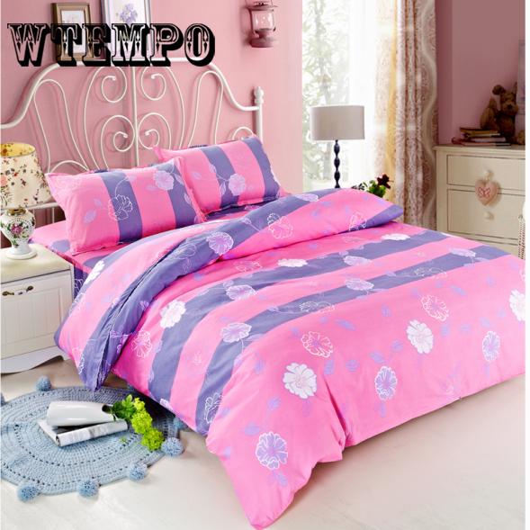 Bedding Flamingo Pattern 3pcs Bedding Set Bed Linings Duvet Cover+ Pillowcases Cover Set