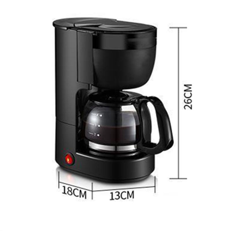 Drip Coffee Machine Filter 600W Kitchen Appliances Dripping Coffee Maker Boiled Tea Powder Milk Keep Warm 6 Cup for Gift Sonifer