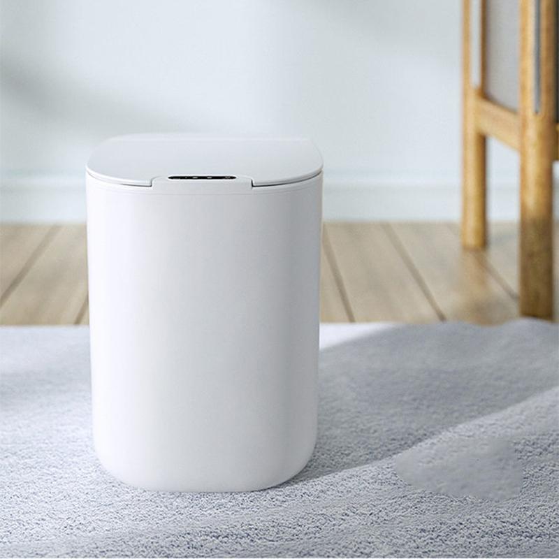 Smart Sensor Trash Can Electronic Automatic Household Bathroom Toilet Waterproof Narrow Seam