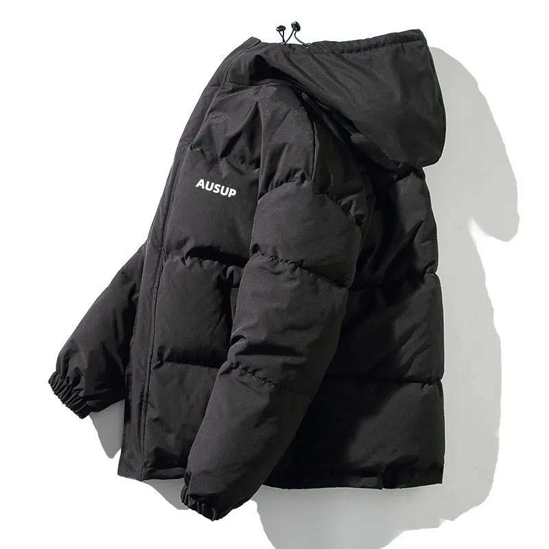 Men's Down High Quality Padded Warm Winter Jacket with Hood Padded Duck Down Jacket