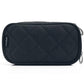 Mini Cosmetic Bag Storage Bag Portable Black Cosmetic Storage Bag Rhombic Makeup Bag