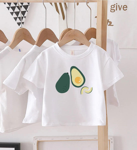 Summer Kids Cute Printing T Shirts Short Sleeve Tops Korean Style O-neck Loose T Shirts For Children Girls Boys