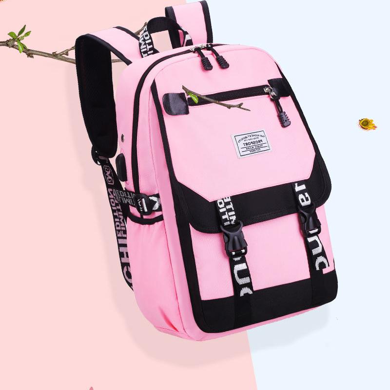 Female Elementary School Students Fashion Lightweight School Bag Junior High School Students Large Capacity Backpack