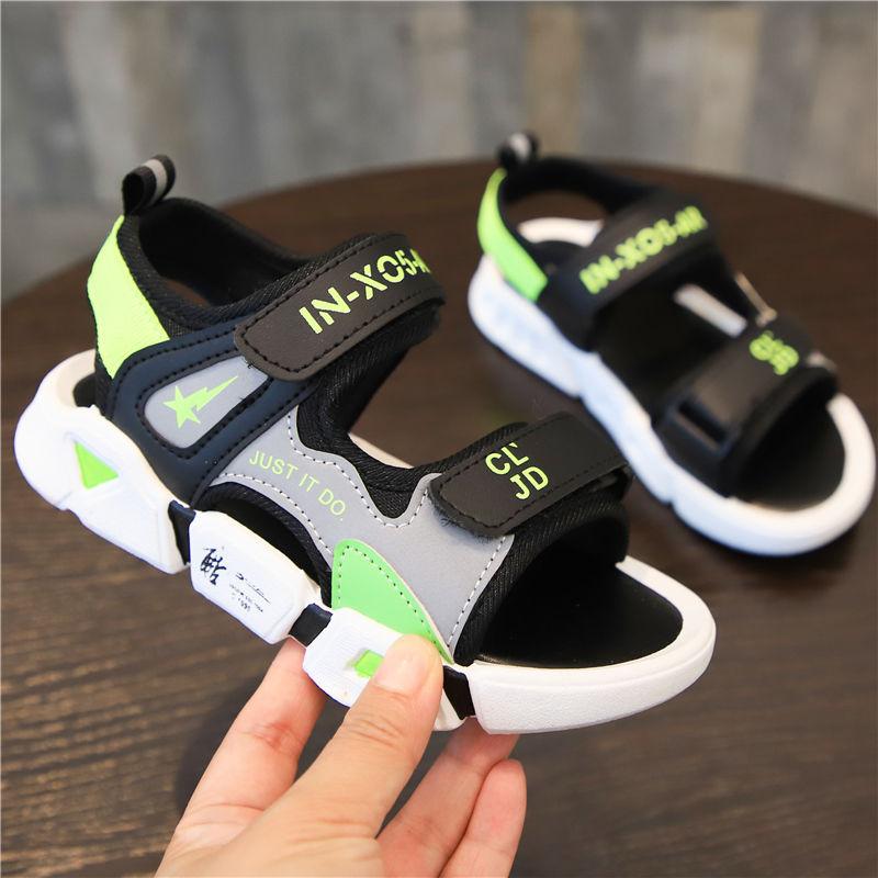 Girls Boys Sandals Beach Shoes Summer Open-toed Breathable Children's Princess Shoes Female Student Sandals