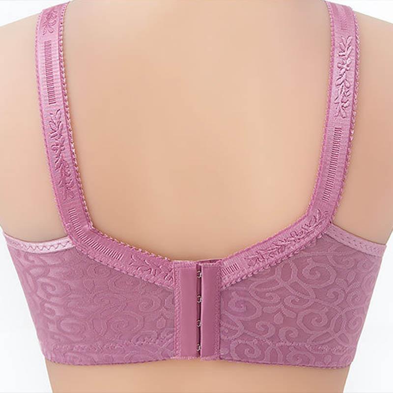 Ladies Thin Large Size Underwear Without Steel Rings Gathering Bra Bras Receiving Side Breasts Anti-sagging Adjustable Top-Up Styling Bras