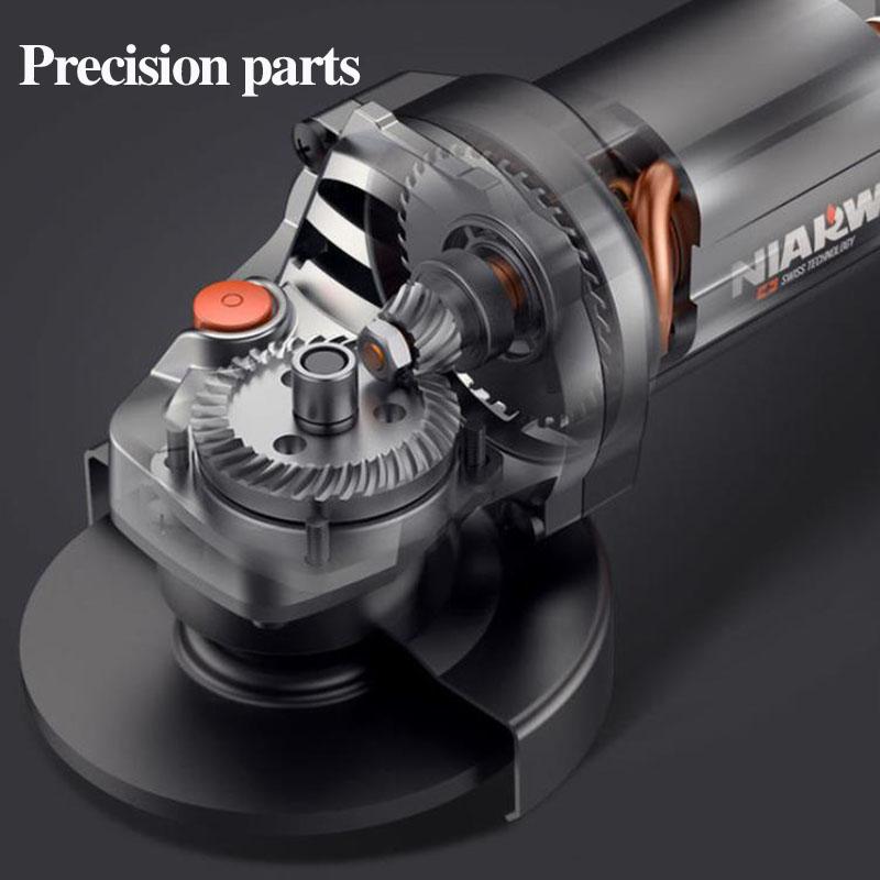 2680W Powerful Electric Angle Grinder Wired Polishing Cutting Machine Handheld Power Tool 4m Line Long