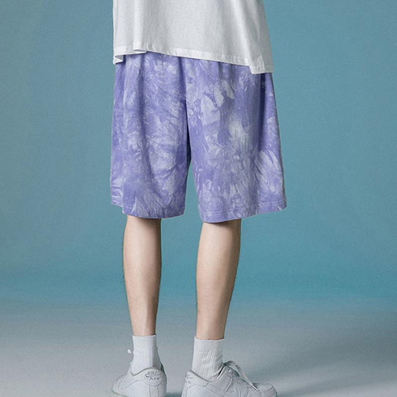 Summer Tie-dye Casual Shorts Men’s Outer Wear Thin Loose Loose Summer Korean Version of All-match Sports Five-point Pants