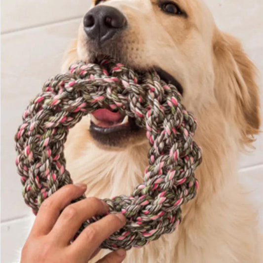 Pet Interactive Knot Toy Bite Resistant Golden Retriever Labrador Dog Molar Replacement Large Dog Molar Pet Dog Supplies Play Fun Chewing Toy