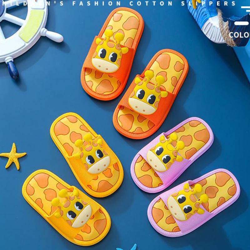 Children's Slippers Summer Boys and Girls Cute Soft-soled Non-slip Comfortable Cartoon Household Slippers