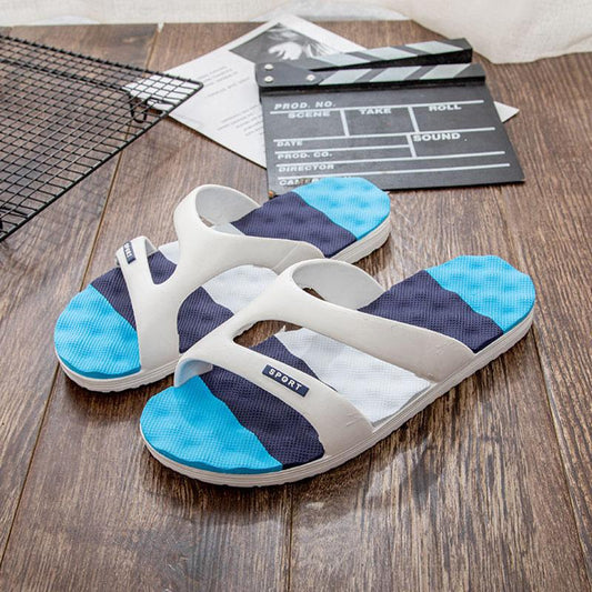 Summer Men's Slippers Personalized Non-slip Wear-resistant Shoes Beach Household Sandals and Slippers