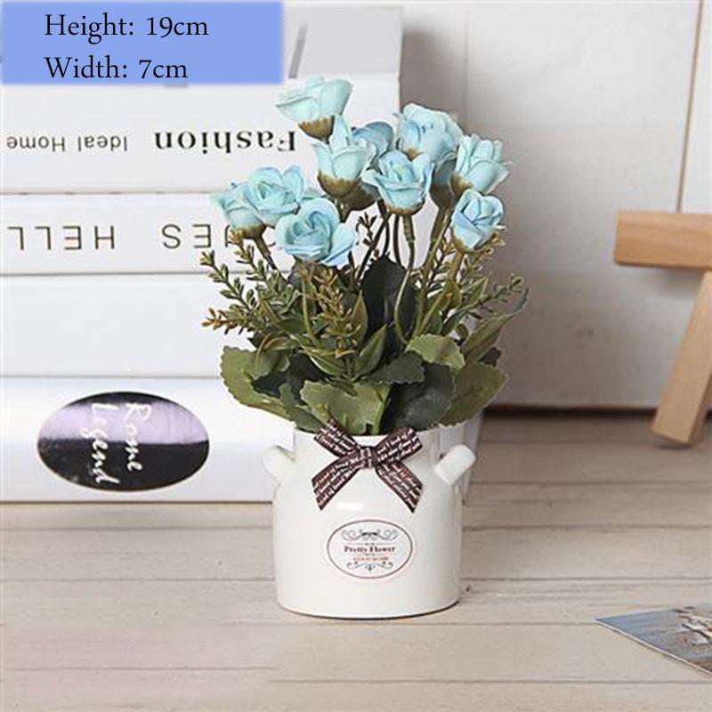 Small Objects Display Artificial Flowers Flower Potted Set Ornaments Creative Home Decoration Ornaments Desktop Clutter