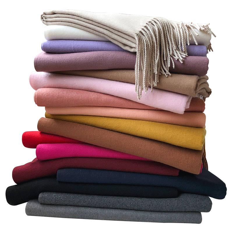 Women Scarf Women Autumn Winter Shawl Scarf Cashmere Scarves Solid Lady Wraps