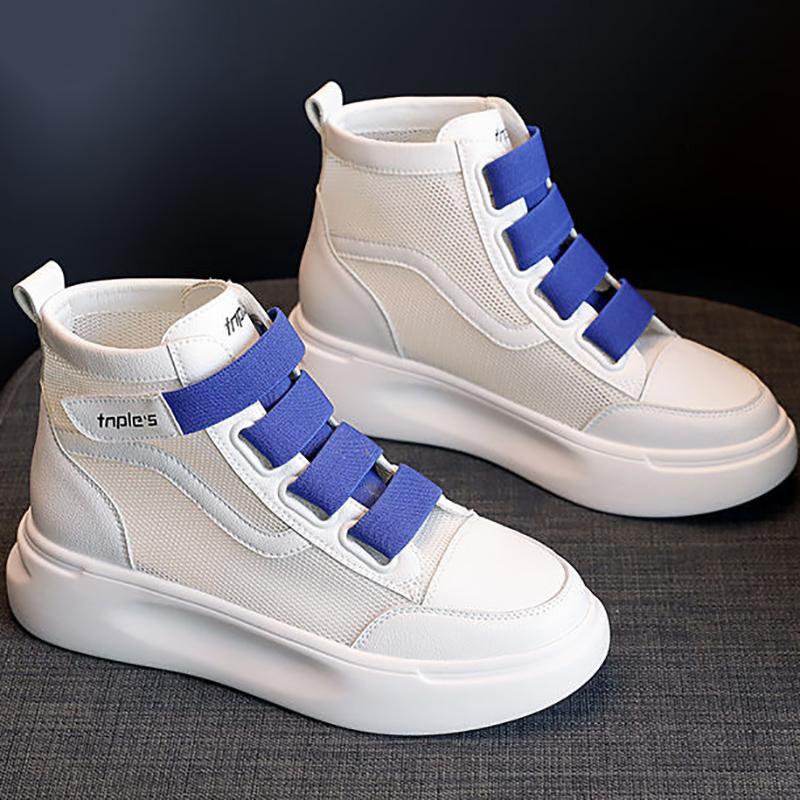 Breathable Thick-soled Inner High-top Women's Shoes Korean Style All-match Running Sneakers for Students Fashion Casual Clearance Women's Shoes