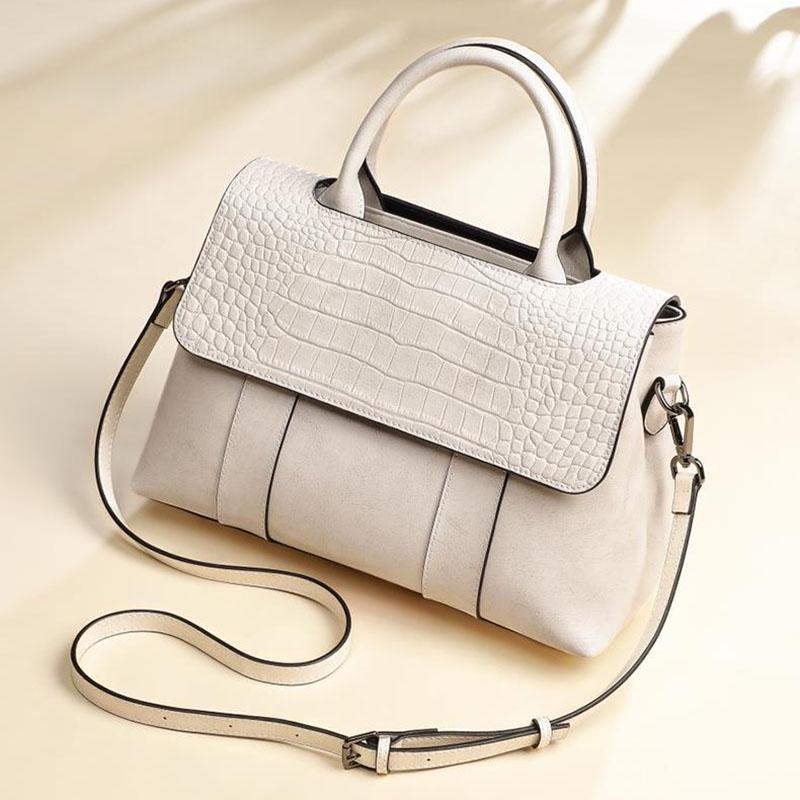 Women Luxury Top-Handle Bags PU Leather Handbags Large Capacity Personality European Style Crossbody Bag