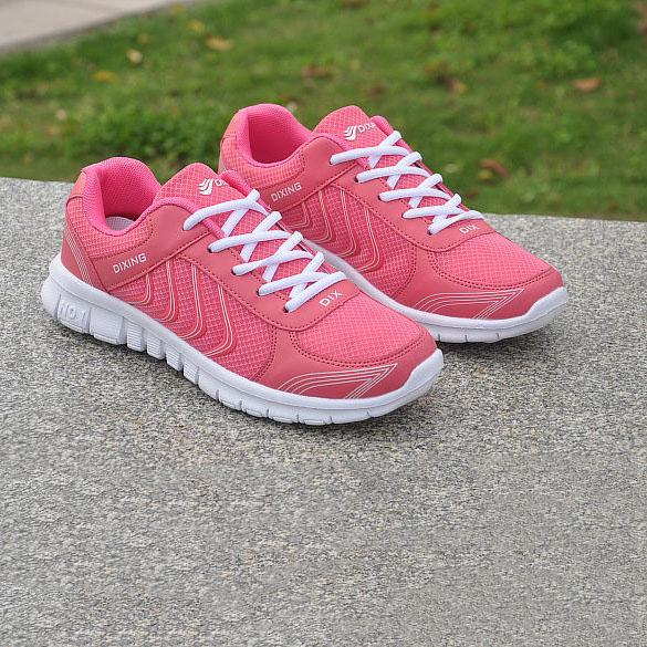 Women Spring and Autumn Running Shoes Light Breathable Mesh Shoes Female Casual Shoes Flat Sneakers