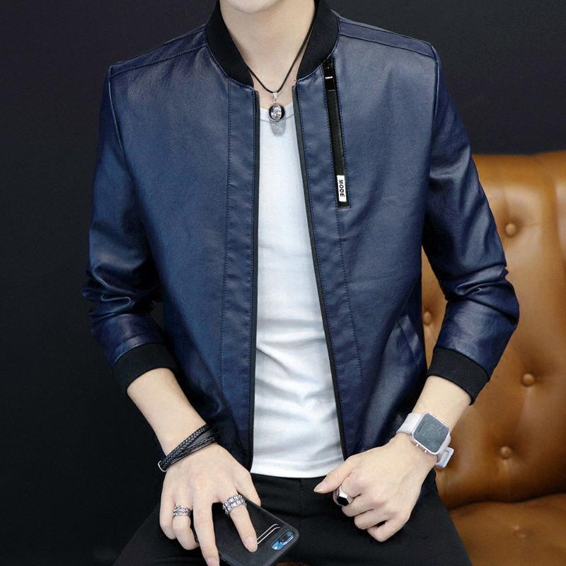 Casual jacket leather jacket large size men's jacket spring and autumn leather men