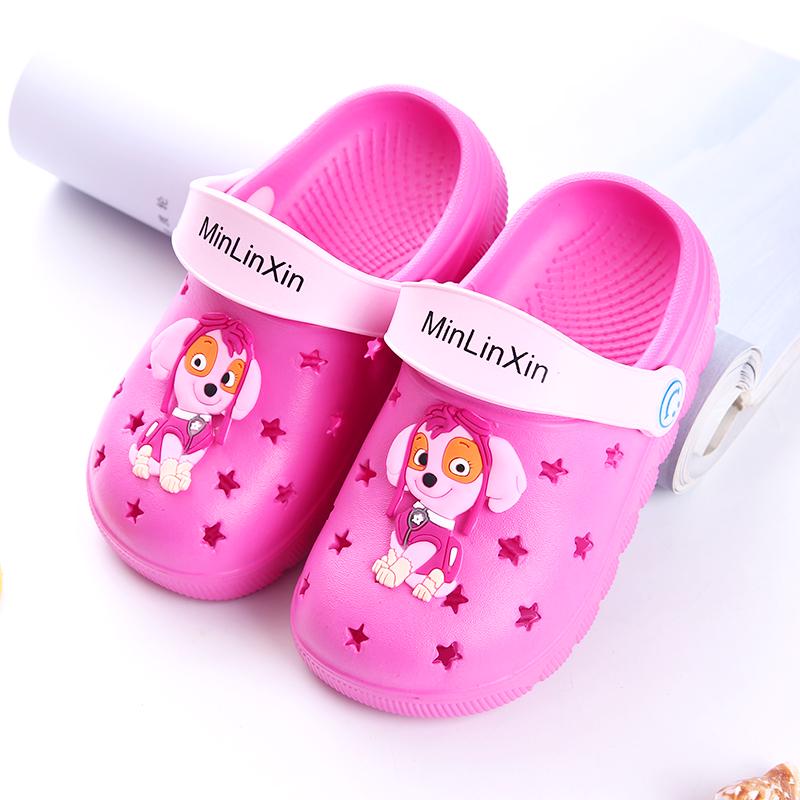 Pair of Slippers Soft Bottom Slippers Summer Cartoon Non-slip Beach Children's Shoes