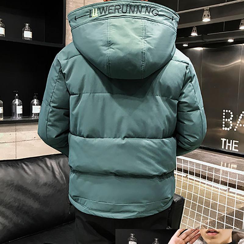 Winter Men's Tooling Cotton-padded Jacket Korean Version of The Trendy Brand Winter Loose Plus Size Padded Jacket Thick Hooded Padded Jacket