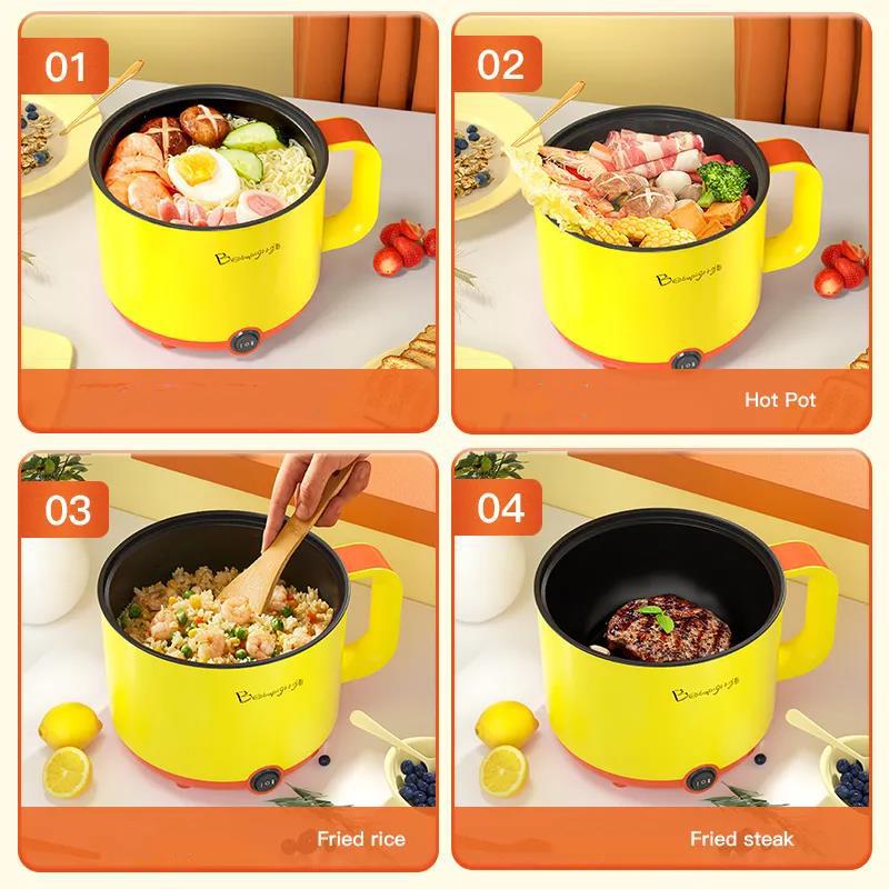 Stainless Steel Cooker Dormitory Electric Cooker Lazy Electric Cooker Instant Noodle Pot