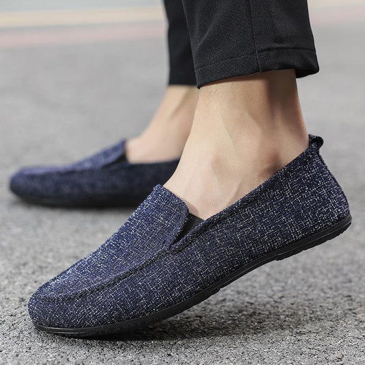 Old Beijing Cloth Shoes Men's Spring and Summer Low-top Breathable Casual Single Shoes All-match Loafer Shoes