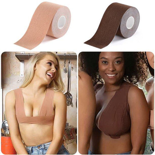 2 Pcs Breast Lift Tape Nipple Covers Waterproof Athletic Body Tape Push Up Lifting Tape Fit for Any Type of Clothing and A-E Cup