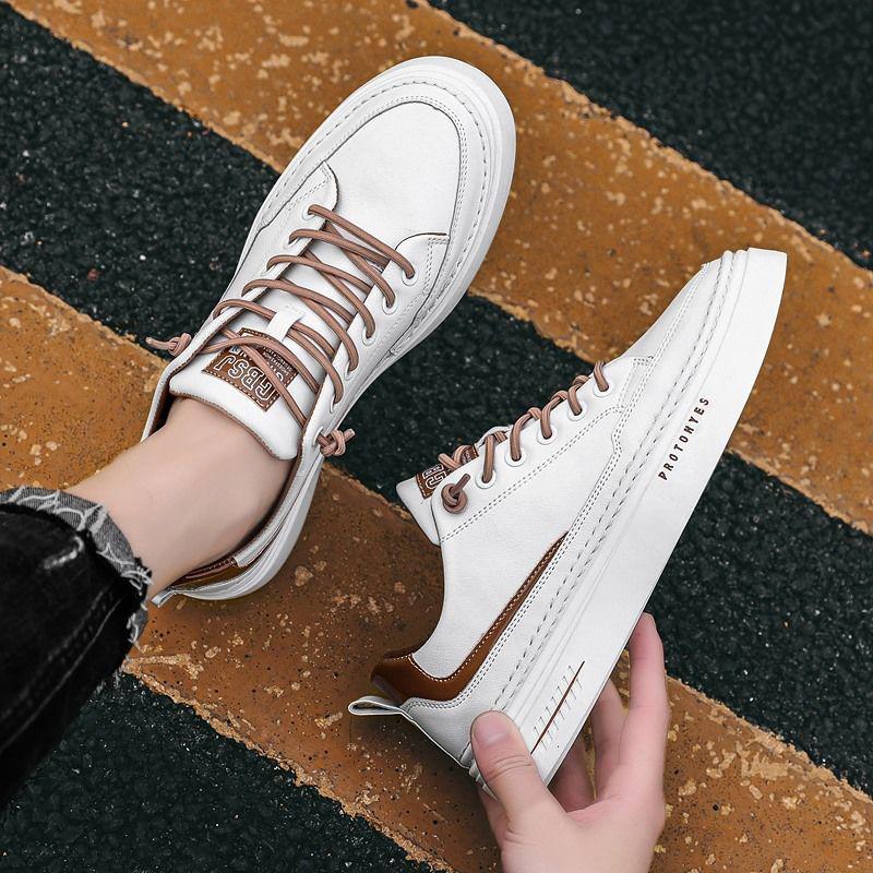 Men's Shoes Spring Shoes Korean Trend Leather Shoes Men's Sports Shoes White Summer Casual Shoes