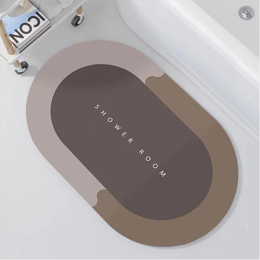 Nano Diatom Mud Soft Mat Diatomite Absorbent Foot Mat Quick-drying Household Bathroom Bathroom Non-slip Mat Door Mat