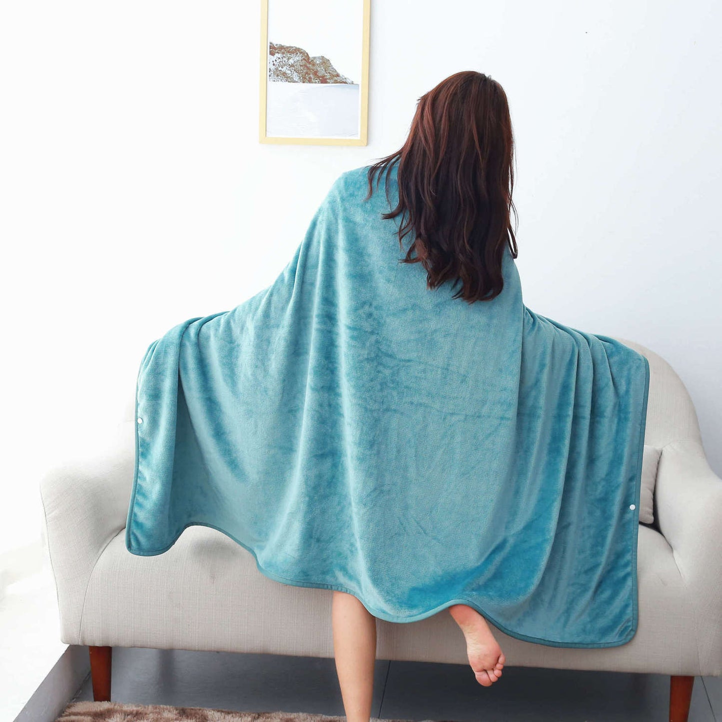 Coral Fleece Soft Blanket Sheet Single Blanket Cover Leg Office Blanket Nap Air Conditioning Blanket All Seasons Universal Washable