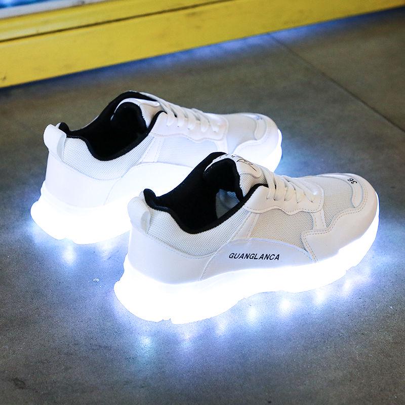 Unisex Led Shoes Fashion Couple Led Luminous Sneakers Zapatos Hombre Led Light Shoe Kids Boy Girl Glowing Shoe