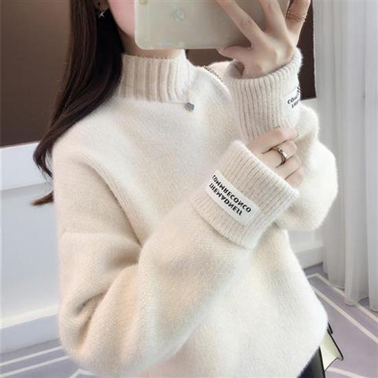 2019 Women Sweater Casual Turtleneck Female Pullover Long Sleeve Warm Soft Autumn Winter Knitted