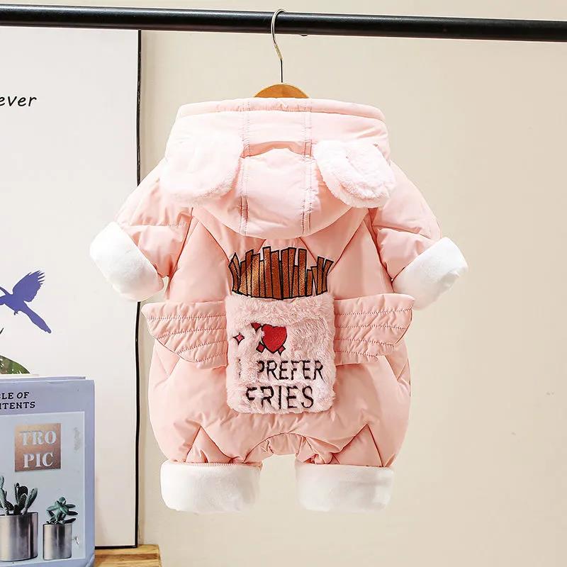 Baby Clothes Winter Girl Baby Onesies Cotton Clothes Autumn and Winter Suits Cute Princesses Western Style Out Harem Clothes