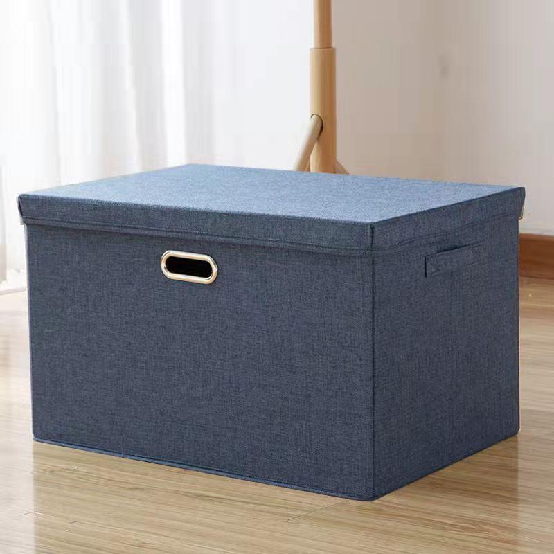 Covered Storage Box Clothes Snack Storage Box Folding Large Closet Storage Box Wardrobe Organizer Box