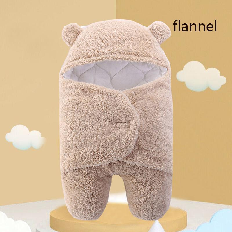 Baby Sleeping Bag Ultra-Soft Fluffy Fleece Newborn Receiving Blanket Infant Boys Girls Clothes Sleep Nursery Wrap Swaddle