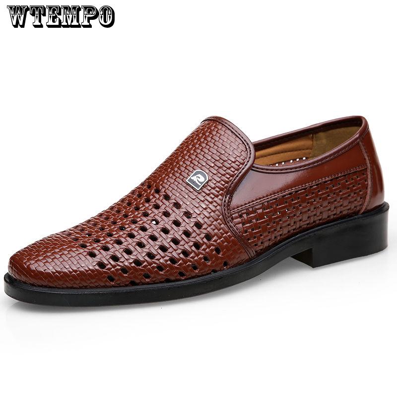 Summer Men Shoes Casual Luxury Genuine Leather Loafers Moccasins Breathable Slip on Shoes