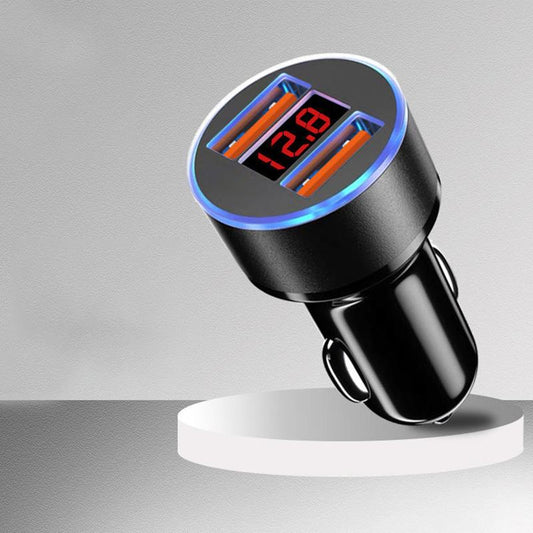 Car Charger Fast Charging Adapter USB Dual Charging Port Cigarette Lighter Conversion Plug