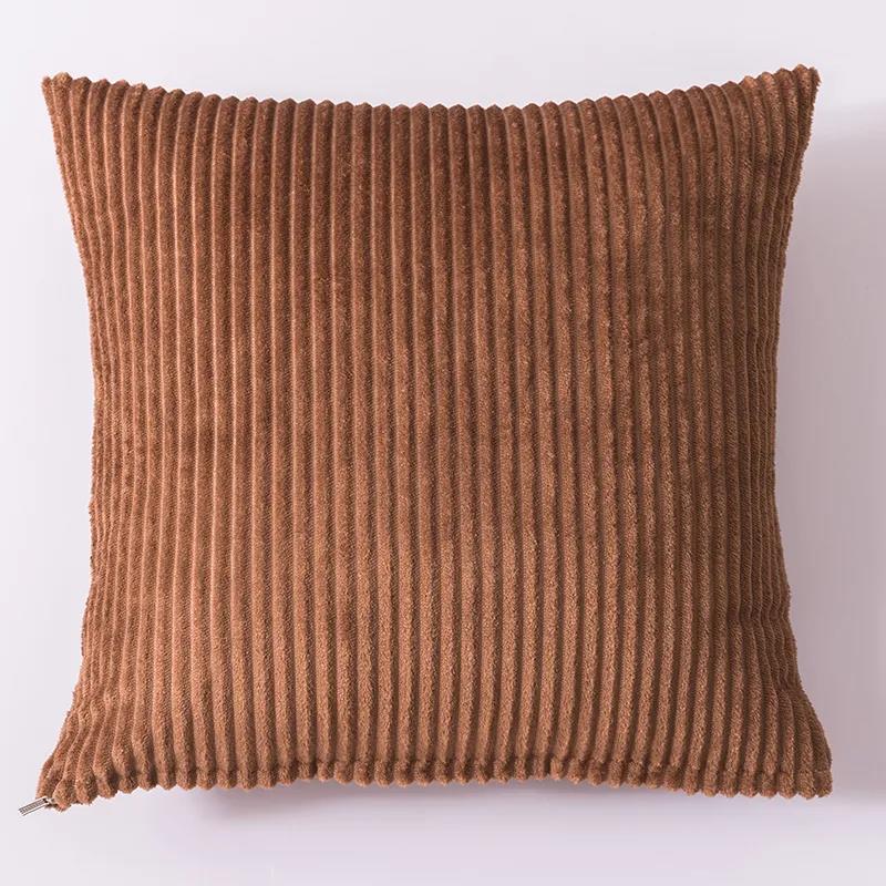 Solid Color Throw Pillow Car Sofa Cushion Flannel Cushion Bedside Backrest Square Pillow Cushion