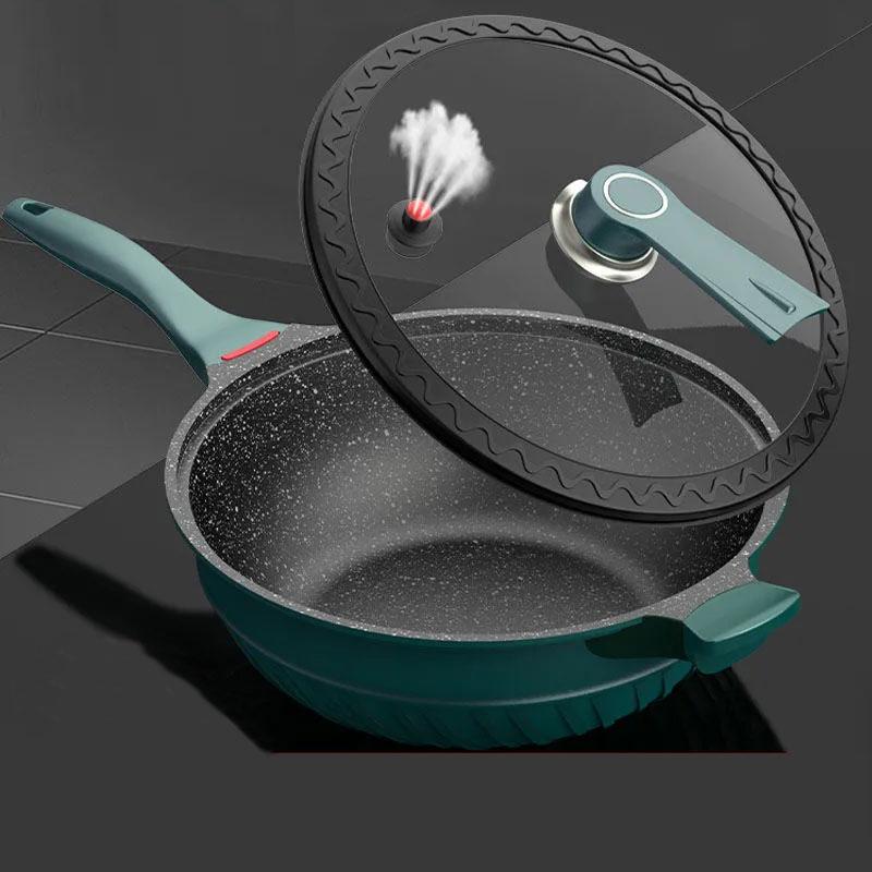 Maifan Stone Non-stick Frying Pans Household Cooking Non-stick Frying Pans Kitchen Supplies Frying Pans