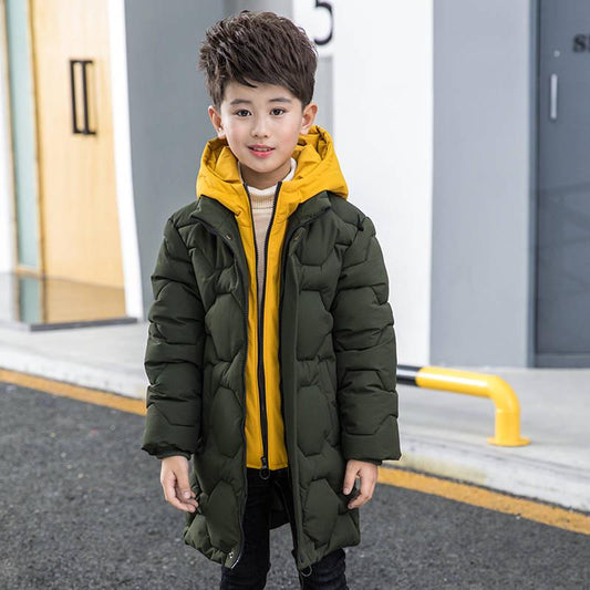 Jacket for Boy Winter Coat Kids Warm Thick Cotton Children Outerwear Teenage Boys Warm Parkas