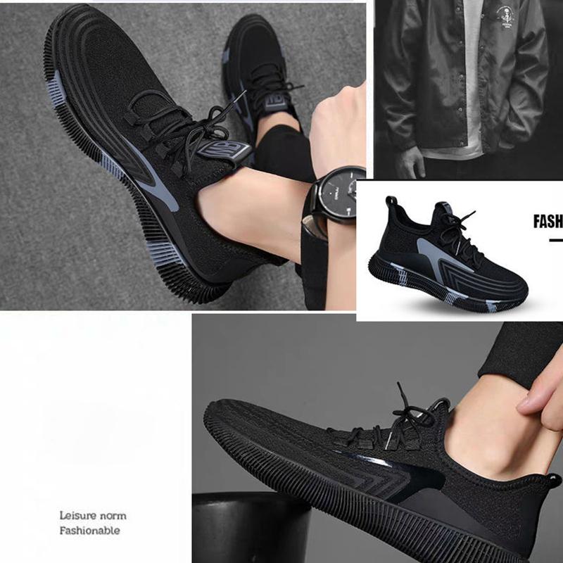 Men's Casual Clearance Shoes Mesh Breathable Soft Sole Sneakers Korean Fashion Non-slip Running Shoes