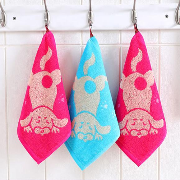 Quick Dry Soft Colorful High Absorbent Face Towel Thick Cotton Bathroom Beach Towels for Kids