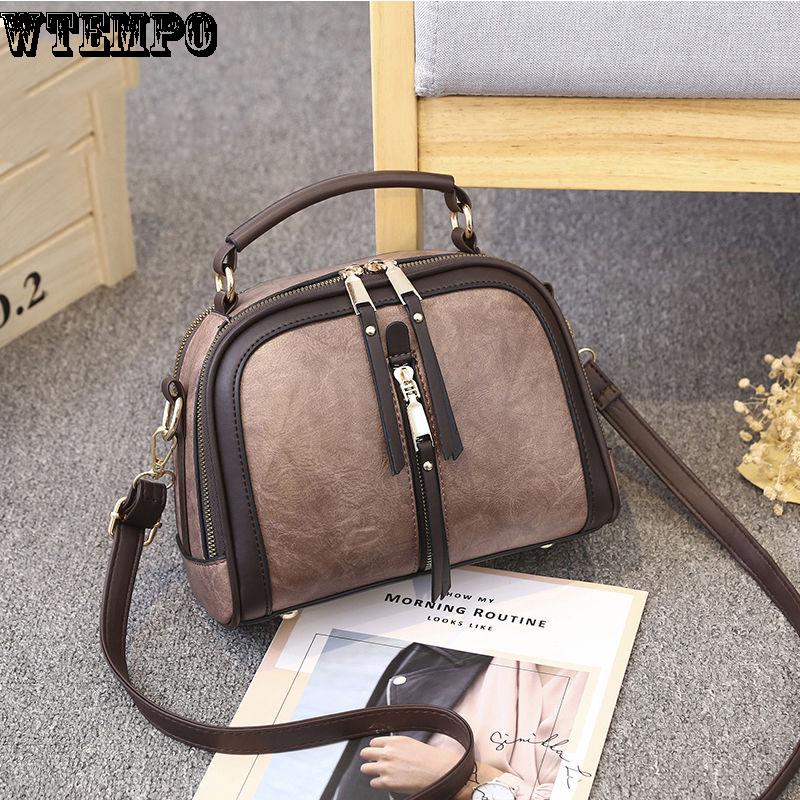 Brand Women's bag summer retro fashion wild casual shoulder messenger bag leather texture bag